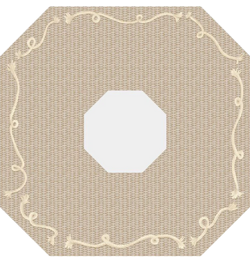 Nantucket Blonde Basket Mahjong Gaming Mat