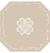 Cannage Blonde Mahjong Gaming Mat — No Cut Out