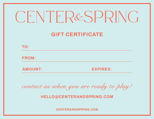 Gift Certificate
