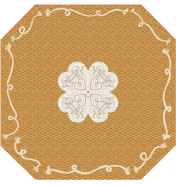 Nantucket Basket Mahjong Gaming Mat — No Cut Out